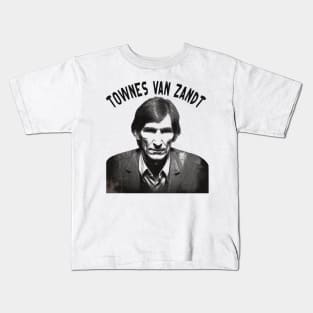 Townes Van Zandt retro Kids T-Shirt